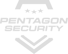 pentagon security white logo